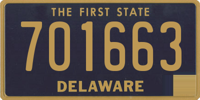DE license plate 701663