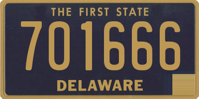 DE license plate 701666