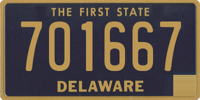 DE license plate 701667