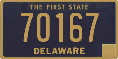 DE license plate 70167