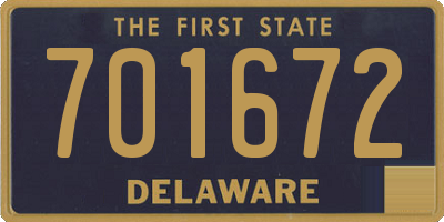 DE license plate 701672