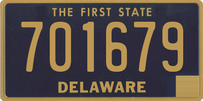 DE license plate 701679