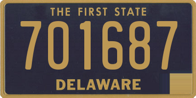 DE license plate 701687
