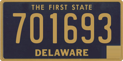 DE license plate 701693