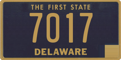 DE license plate 7017