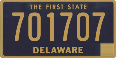 DE license plate 701707
