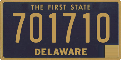 DE license plate 701710