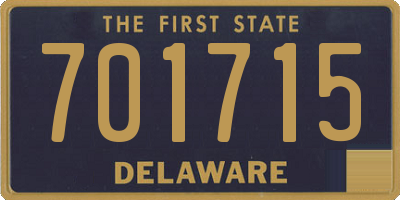 DE license plate 701715
