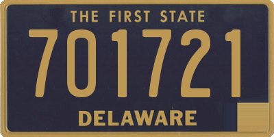 DE license plate 701721