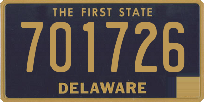 DE license plate 701726