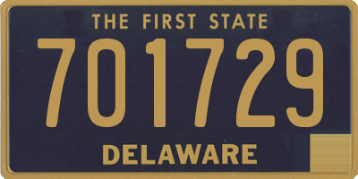 DE license plate 701729