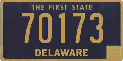 DE license plate 70173