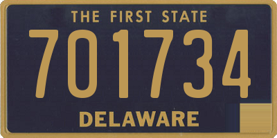 DE license plate 701734