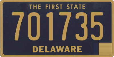 DE license plate 701735