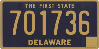 DE license plate 701736
