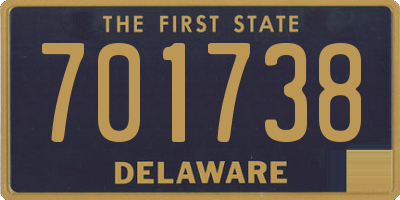 DE license plate 701738