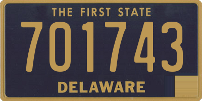 DE license plate 701743