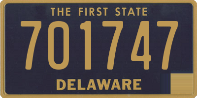 DE license plate 701747
