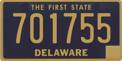 DE license plate 701755