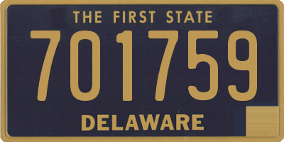 DE license plate 701759