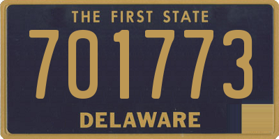 DE license plate 701773