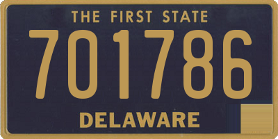 DE license plate 701786