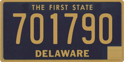 DE license plate 701790