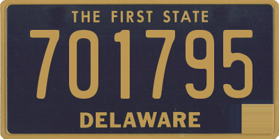 DE license plate 701795