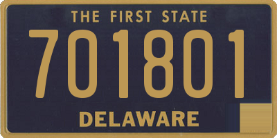 DE license plate 701801