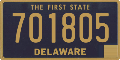 DE license plate 701805