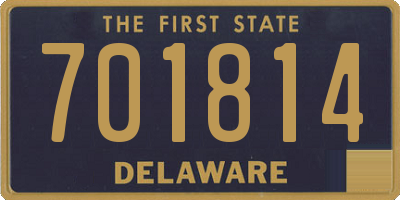 DE license plate 701814