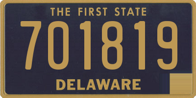 DE license plate 701819