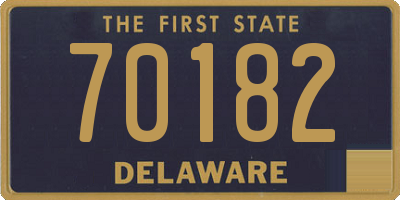 DE license plate 70182
