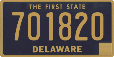 DE license plate 701820