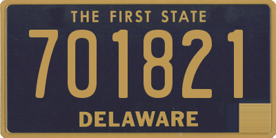 DE license plate 701821