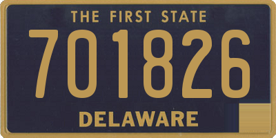DE license plate 701826