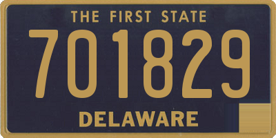 DE license plate 701829