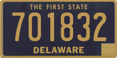 DE license plate 701832