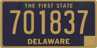 DE license plate 701837