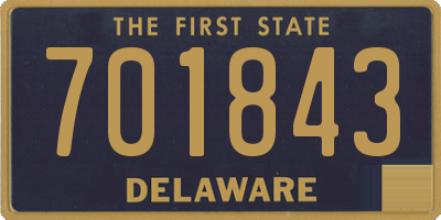 DE license plate 701843