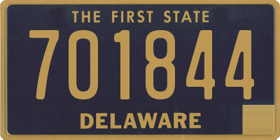 DE license plate 701844