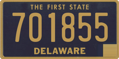 DE license plate 701855