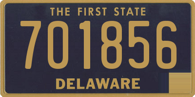 DE license plate 701856