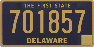 DE license plate 701857