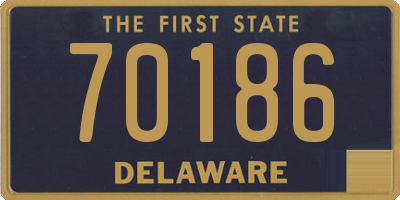 DE license plate 70186