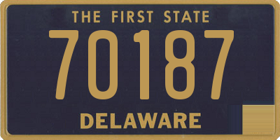 DE license plate 70187