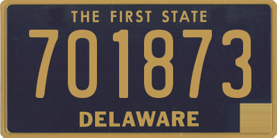 DE license plate 701873