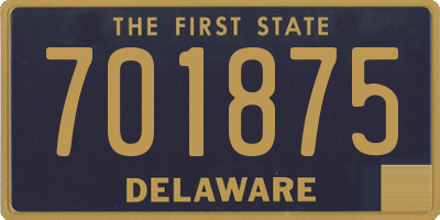 DE license plate 701875