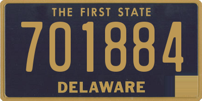 DE license plate 701884