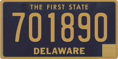 DE license plate 701890